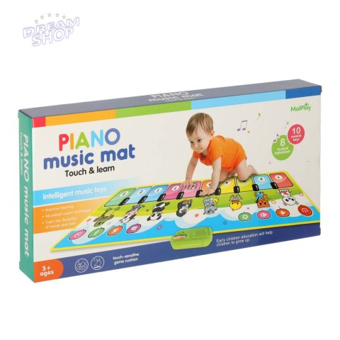 Mata muzyczna interaktywna pianinko z nagrywaniem