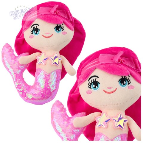 Pluszowa Syrenka Przytulanka Ogon W Cekiny Jasnoróżowa 28cm Pluszowa Syrenka Przytulanka Ogon W Cekiny Jasnoróżowa 28cm