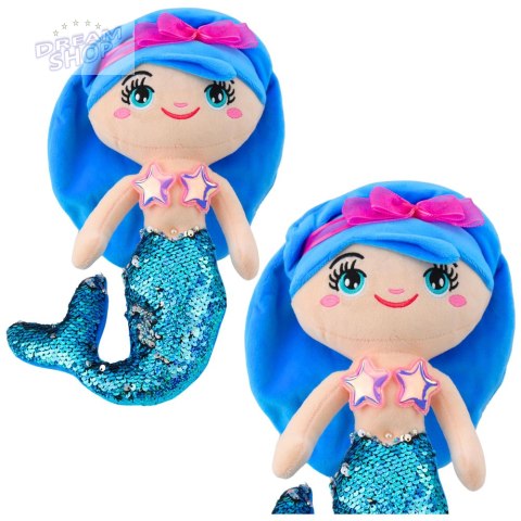 Pluszowa Syrenka Przytulanka Ogon W Cekiny Niebieska 30cm Pluszowa Syrenka Przytulanka Ogon W Cekiny Niebieska 30cm