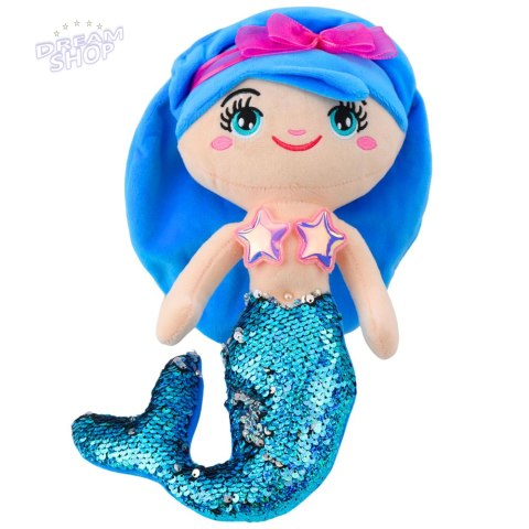 Pluszowa Syrenka Przytulanka Ogon W Cekiny Niebieska 30cm Pluszowa Syrenka Przytulanka Ogon W Cekiny Niebieska 30cm