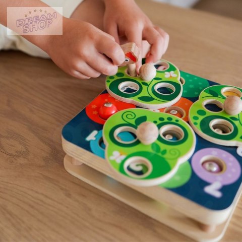 TOOKY TOY Drewniana Gra Zręcznościowa 2w1 Wyciągnij Robaczki dla Dzieci TOOKY TOY Drewniana Gra Zręcznościowa 2w1 Wyciągnij Robaczki dla Dzieci