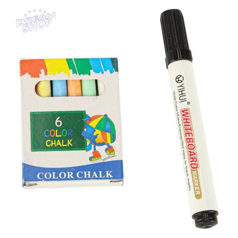 Tablica drewniana 3w1 sztaluga kreda pisaki + papier Tablica drewniana 3w1 sztaluga kreda pisaki + papier
