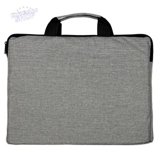 Torba na laptopa 15,6 cali etui pokrowiec teczka damska męska szara