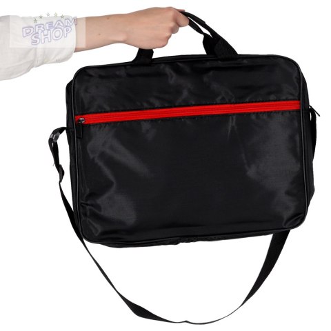 Torba na laptopa 15,6 cali etui pokrowiec z paskiem teczka damska męska czarna