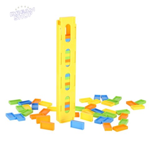 Układanka Domino z pociągiem + dźwięk 80el czerwon