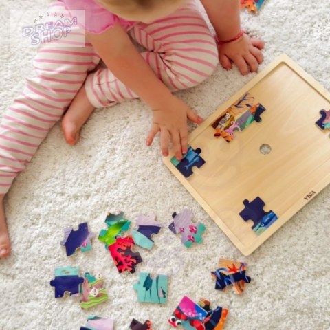 VIGA Drewniane Puzzle Układanka 24 el. Sekrety Morza VIGA Drewniane Puzzle Układanka 24 el. Sekrety Morza