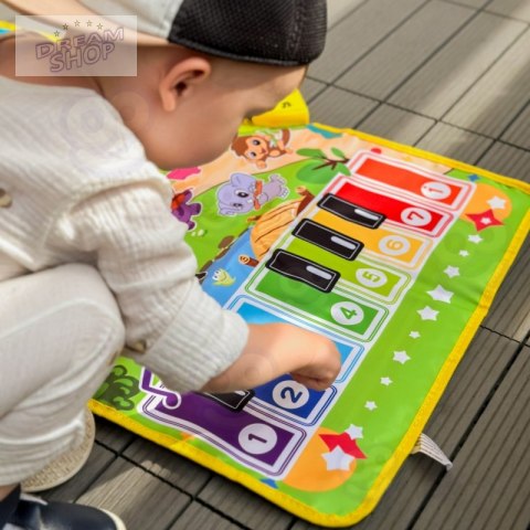 WOOPIE Mata Muzyczna Zwierzątka Interaktywne Pianino I Perkusja 2w1 WOOPIE Mata Muzyczna Zwierzątka Interaktywne Pianino I Perkusja 2w1