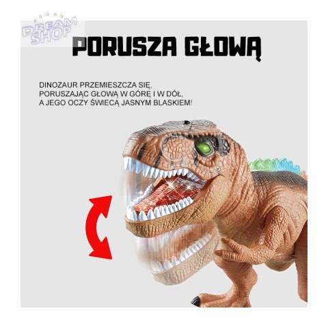WOOPIE Zdalnie Sterowany Dinozaur T-Rex Realistyczny Król Jurajski