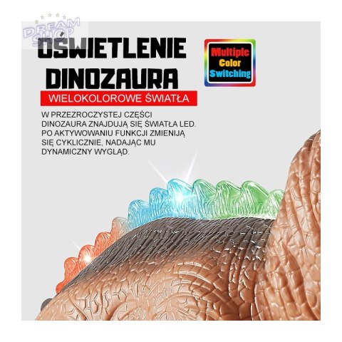 WOOPIE Zdalnie Sterowany Dinozaur T-Rex Realistyczny Król Jurajski