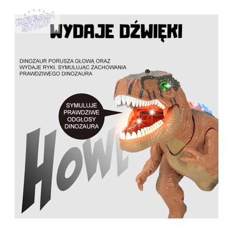 WOOPIE Zdalnie Sterowany Dinozaur T-Rex Realistyczny Król Jurajski
