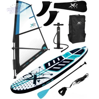ZESTAW DESKA SUP 150KG DMUCHANA SURF 320x76x15CM Z ŻAGLEM BLUE