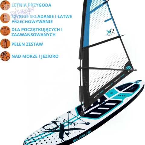 ZESTAW DESKA SUP 150KG DMUCHANA SURF 320x76x15CM Z ŻAGLEM BLUE ZESTAW DESKA SUP 150KG DMUCHANA SURF 320x76x15CM Z ŻAGLEM BLUE