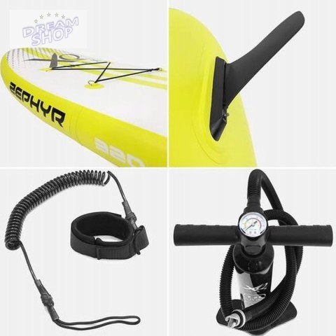 ZESTAW DESKA SUP 150KG DMUCHANA SURF 320x76x15CM Z ŻAGLEM ZESTAW DESKA SUP 150KG DMUCHANA SURF 320x76x15CM Z ŻAGLEM