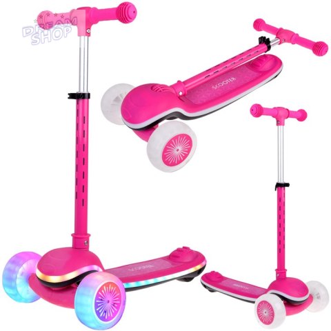 Balansowa hulajnoga SCOOTER 3-kołowa KOLOROWE ŚWIATEŁKA i MUZYKA SP0812 Balansowa hulajnoga SCOOTER 3-kołowa KOLOROWE ŚWIATEŁKA i MUZYKA SP0812