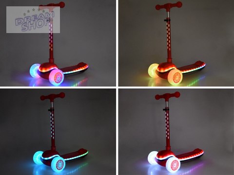 Balansowa hulajnoga SCOOTER 3-kołowa KOLOROWE ŚWIATEŁKA i MUZYKA SP0812 Balansowa hulajnoga SCOOTER 3-kołowa KOLOROWE ŚWIATEŁKA i MUZYKA SP0812