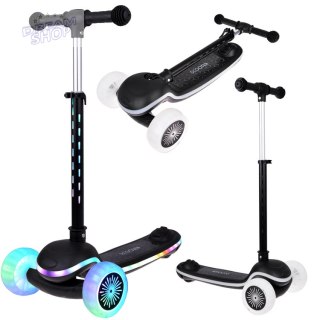 Balansowa hulajnoga SCOOTER 3-kołowa KOLOROWE ŚWIATEŁKA i MUZYKA SP0812