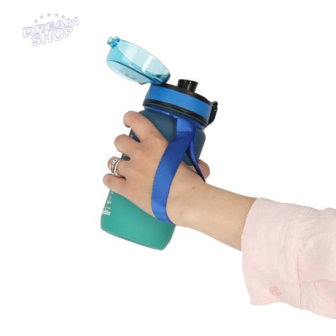 Butelka na wodę bidon z ustnikiem sportowy BPA FREE 600ml niebiesko-zielony
