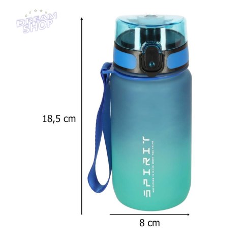 Butelka na wodę bidon z ustnikiem sportowy BPA FREE 600ml niebiesko-zielony