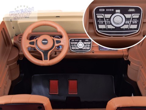 Duże auto PICKUP na akumulator elektryczne dla dzieci 2os 4x4 paka PA0329