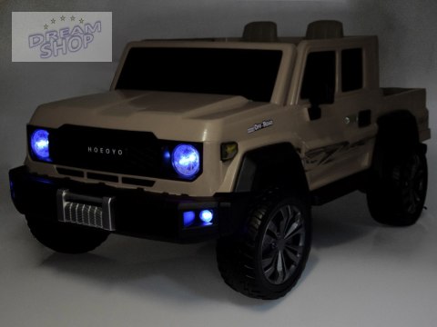 Duże auto PICKUP na akumulator elektryczne dla dzieci 2os 4x4 paka PA0329
