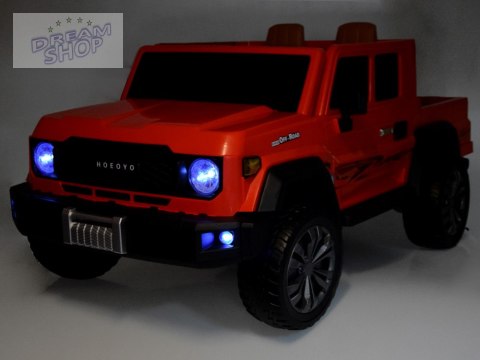 Duże auto PICKUP na akumulator elektryczne dla dzieci 2os 4x4 paka PA0329