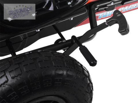 Duży gokart na pedały regulowane siedzisko pompowane koła SP0839