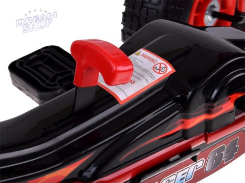 Duży gokart na pedały regulowane siedzisko pompowane koła SP0839