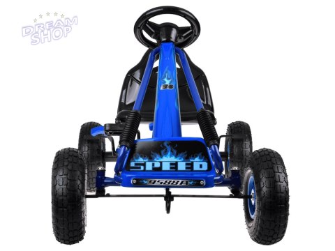Duży gokart na pedały regulowane siedzisko pompowane koła SP0839