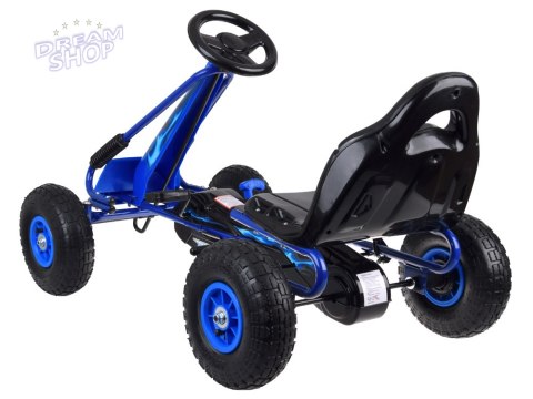 Duży gokart na pedały regulowane siedzisko pompowane koła SP0839