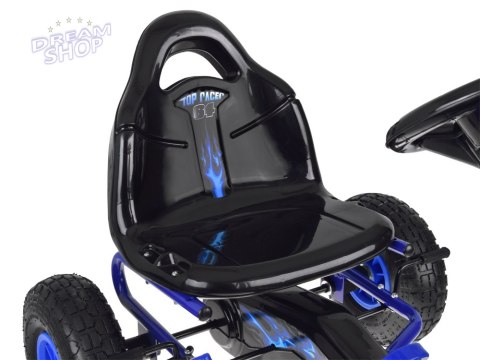 Duży gokart na pedały regulowane siedzisko pompowane koła SP0839