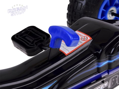 Duży gokart na pedały regulowane siedzisko pompowane koła SP0839