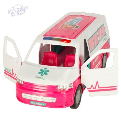 Karetka pogotowia ambulans mobilny szpital lalka akcesoria