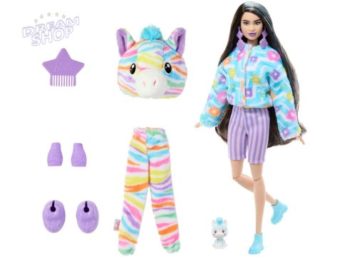 Mattel Barbie lalka Cutie Reveal Słodkie marzenia ZEBRA + akcesoria ZA6052