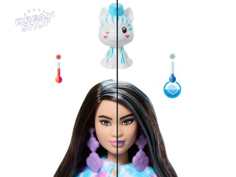 Mattel Barbie lalka Cutie Reveal Słodkie marzenia ZEBRA + akcesoria ZA6052