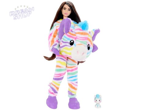 Mattel Barbie lalka Cutie Reveal Słodkie marzenia ZEBRA + akcesoria ZA6052