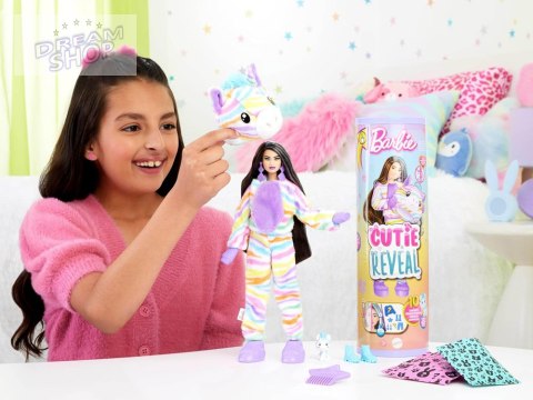 Mattel Barbie lalka Cutie Reveal Słodkie marzenia ZEBRA + akcesoria ZA6052