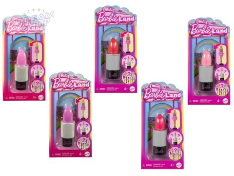 Mattel Mini Barbie Land LALKA niespodzianka w szmince Barbie lub Ken ZA6037