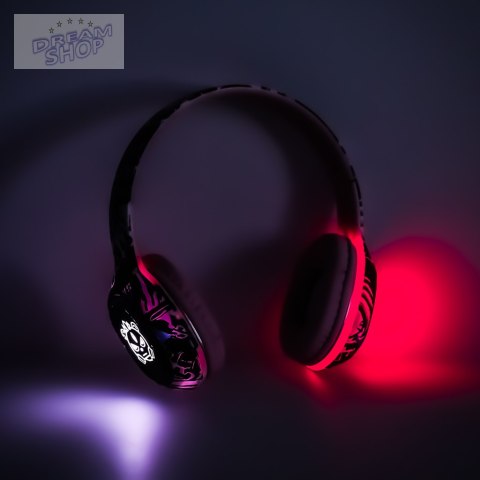 Słuchawki bezprzewodowe nauszne Bluetooth Gaming Sport różowe