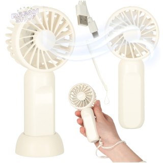 Wiatrak biurkowy wentylator mini ręczny wiatraczek przenośny USB 13,8cm