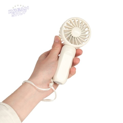 Wiatrak biurkowy wentylator mini ręczny wiatraczek przenośny USB 13,8cm