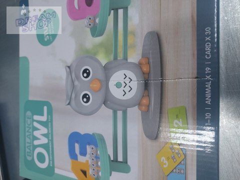 Gra Nauka Liczenia - Równoważnia Waga Szalkowa Sówka Sowa - Owl Balance Przecena 1