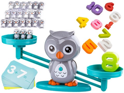 Gra Nauka Liczenia - Równoważnia Waga Szalkowa Sówka Sowa - Owl Balance Przecena 1