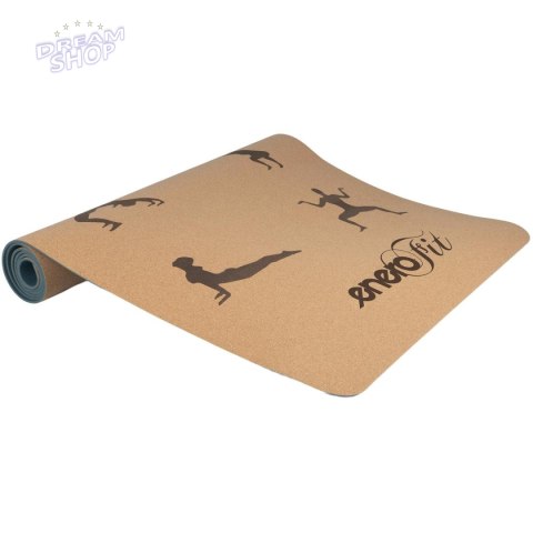 KORKOWA MATA DO ĆWICZEŃ JOGI 183x61x0.4CM ENERO FIT