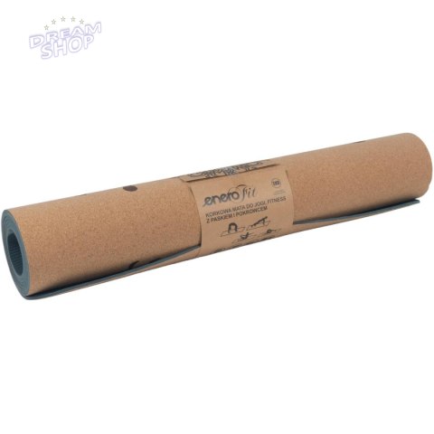 KORKOWA MATA DO ĆWICZEŃ JOGI 183x61x0.4CM ENERO FIT