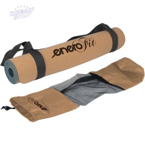 KORKOWA MATA DO ĆWICZEŃ JOGI 183x61x0.4CM ENERO FIT