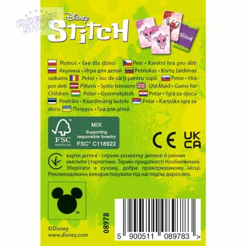 Karty Piotruś Lilo i Stitch Disney +4 Trefl 08978