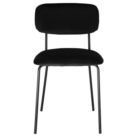 Krzesło LOUIS Black Czarne Velvet