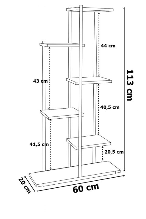 Kwietnik stojący metalowy IKER RUSTIC
