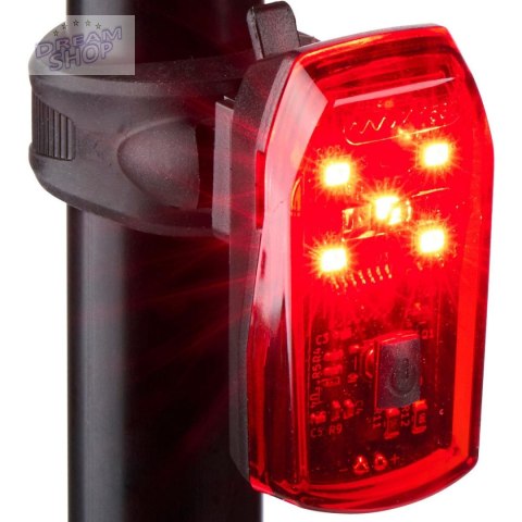 LAMPKA ROWEROWA NA TYŁ 5 LED DUNLOP K-MARK