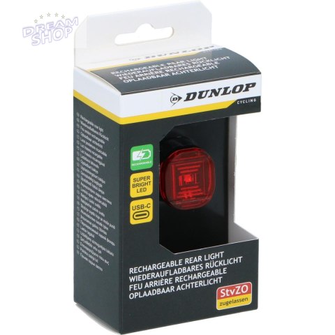 LAMPKA ROWEROWA NA TYŁ LED DUNLOP K-MARK
